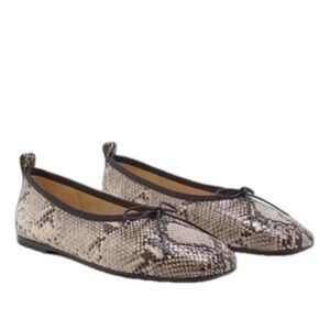 COPY - Everlane The Day Ballet Flat in Snakeskin Size 8 New Without Box